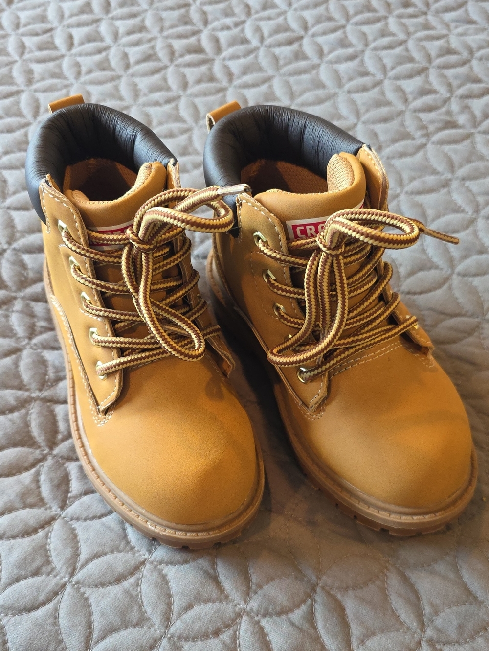Craftsman Waterproof Toddler Little Kid Lace Up Work Boot Style Shoes, 10, Brown